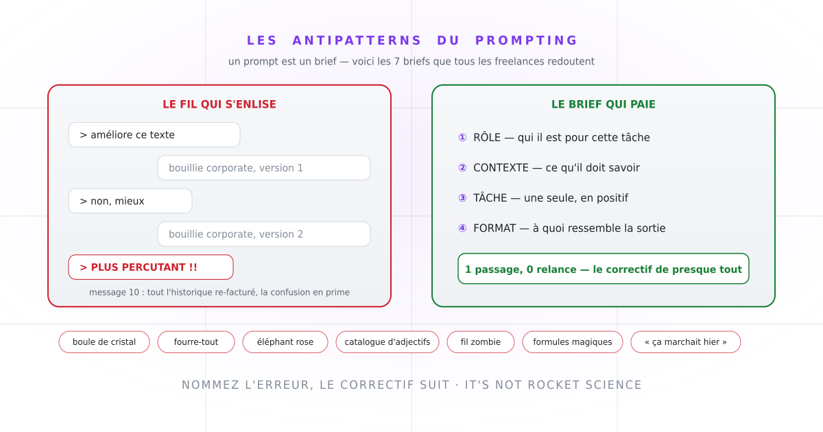 Prompting antipatterns: the 7 habits that ruin your AI answers (it's not rocket science!)